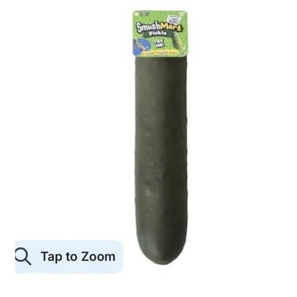 VIRAL Squishy Pickle Smushmart JUMBO Squeezy TIK TOK Sensory Toy 11" - Picture 3 of 3